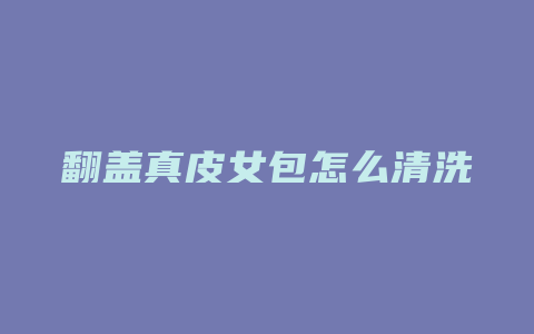 翻盖真皮女包怎么清洗