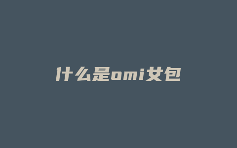 什么是omi女包