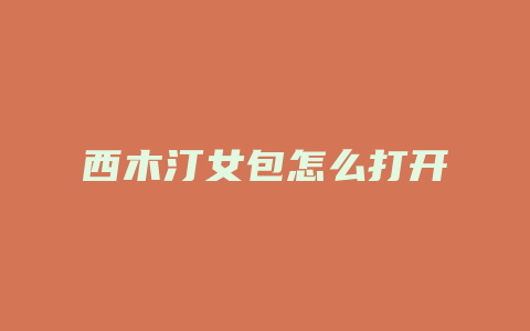 西木汀女包怎么打开