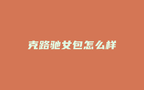 克路驰女包怎么样