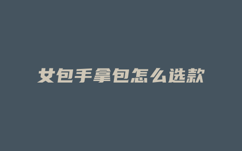女包手拿包怎么选款
