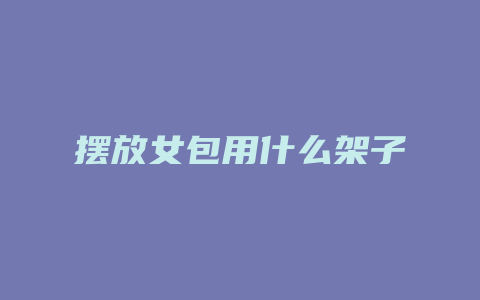 摆放女包用什么架子