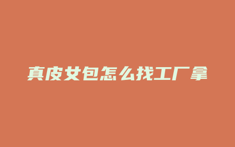 真皮女包怎么找工厂拿
