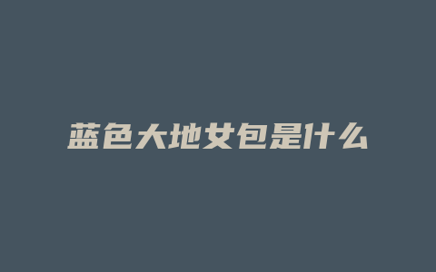 蓝色大地女包是什么