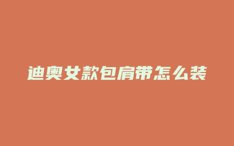 迪奥女款包肩带怎么装