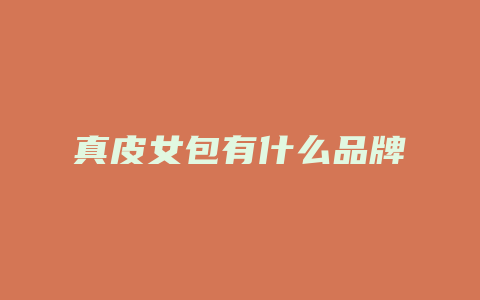 真皮女包有什么品牌