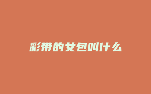 彩带的女包叫什么
