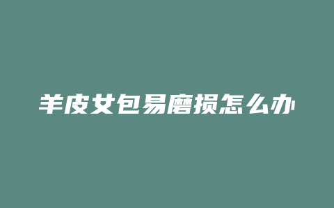 羊皮女包易磨损怎么办