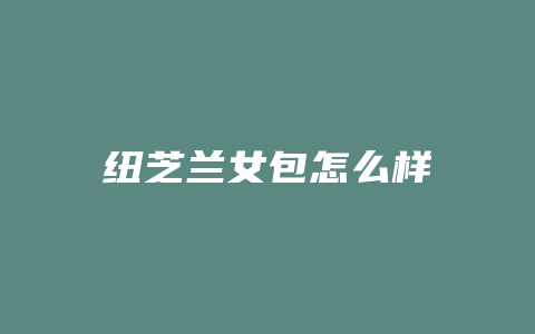 纽芝兰女包怎么样