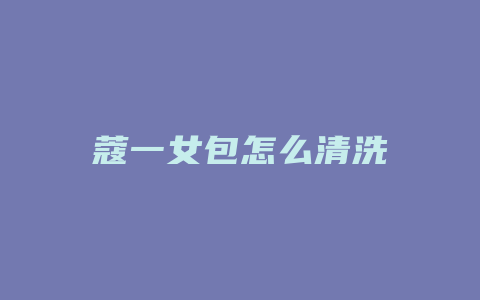 蔻一女包怎么清洗