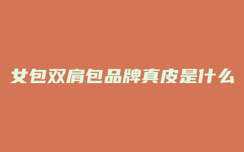 女包双肩包品牌真皮是什么